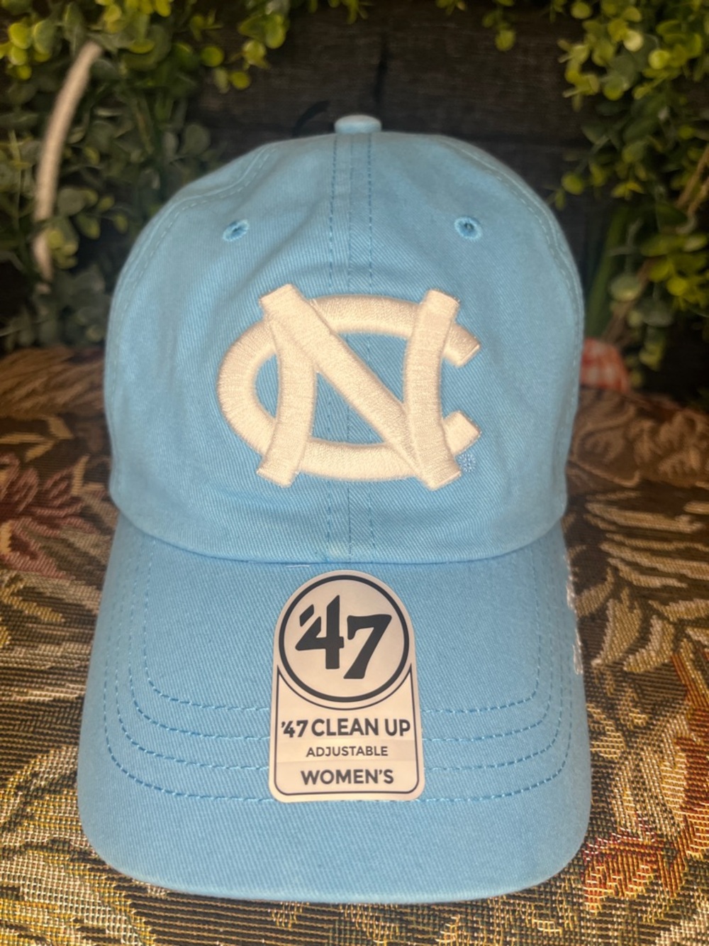 47 Women's Light Blue Baseball Cap with White NC Logo